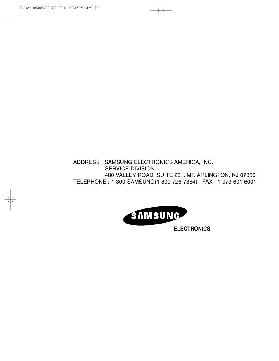 Samsung RS2533SW-XAA User Manual | Page 32 / 32