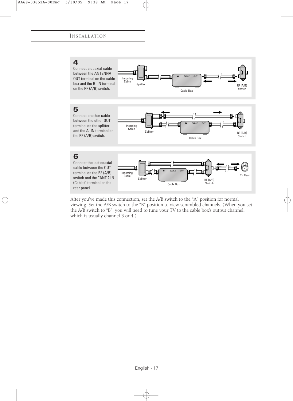 Samsung TXR3080WHX-XAA User Manual | Page 17 / 80