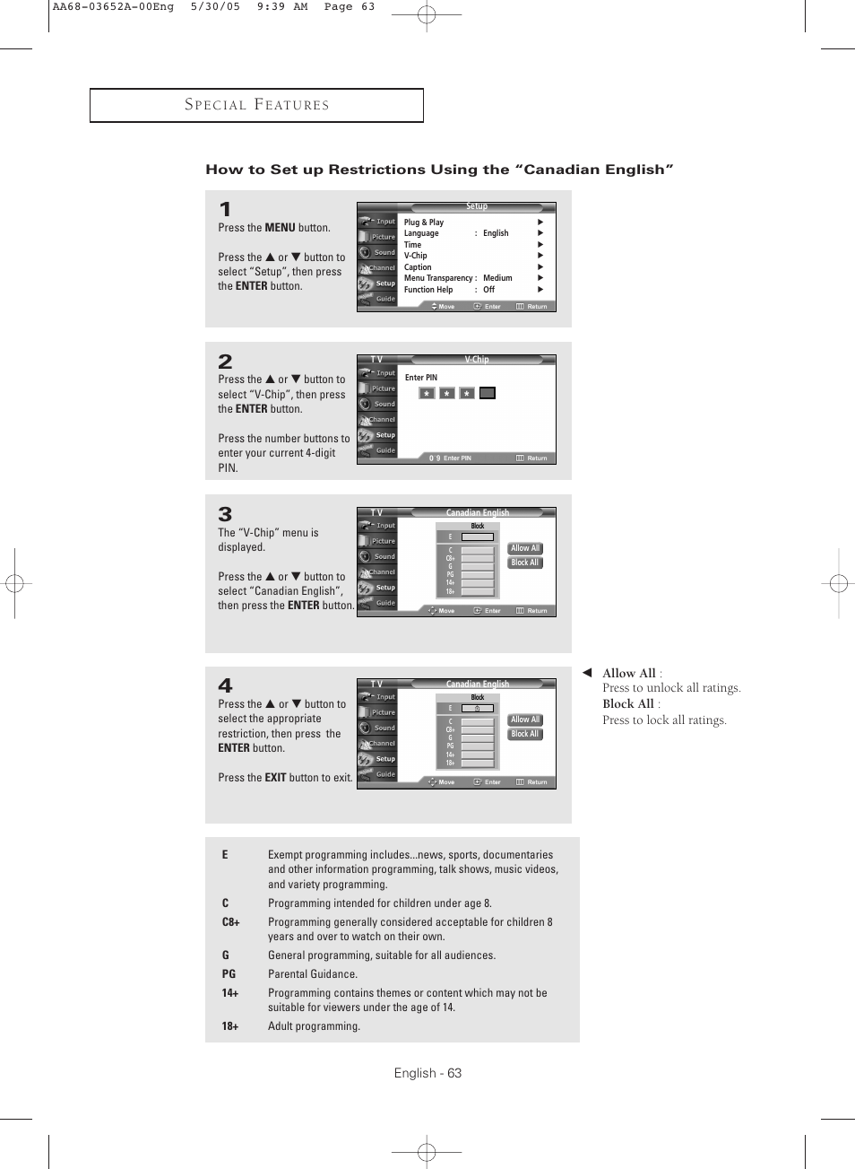 Samsung TXR3080WHX-XAA User Manual | Page 63 / 80