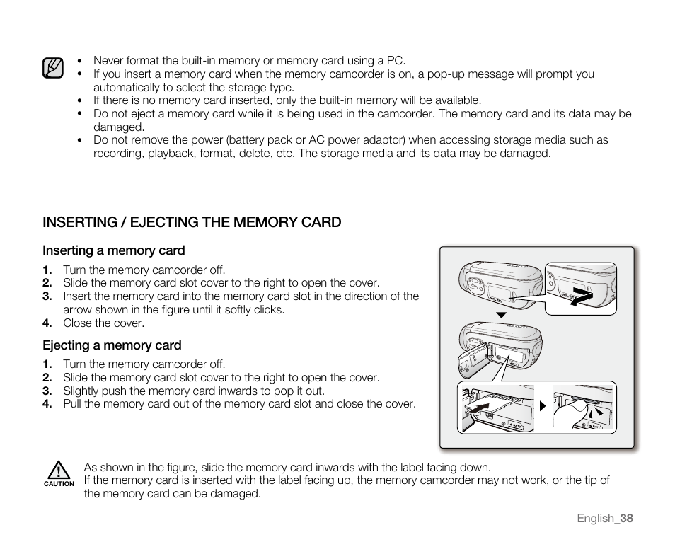 Samsung SC-MX20E-QVC User Manual | Page 48 / 125