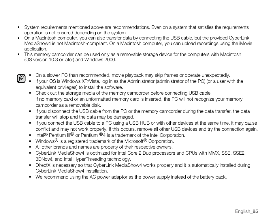 Samsung SC-MX20E-QVC User Manual | Page 95 / 125