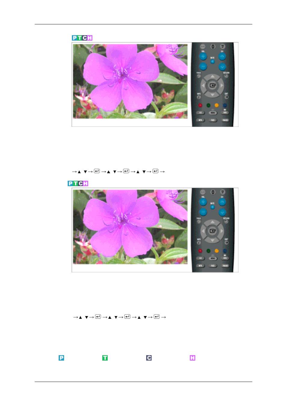 Auto volume, Tv speaker, Channel | Samsung LS23CFUKFV-ZA User Manual | Page 49 / 86