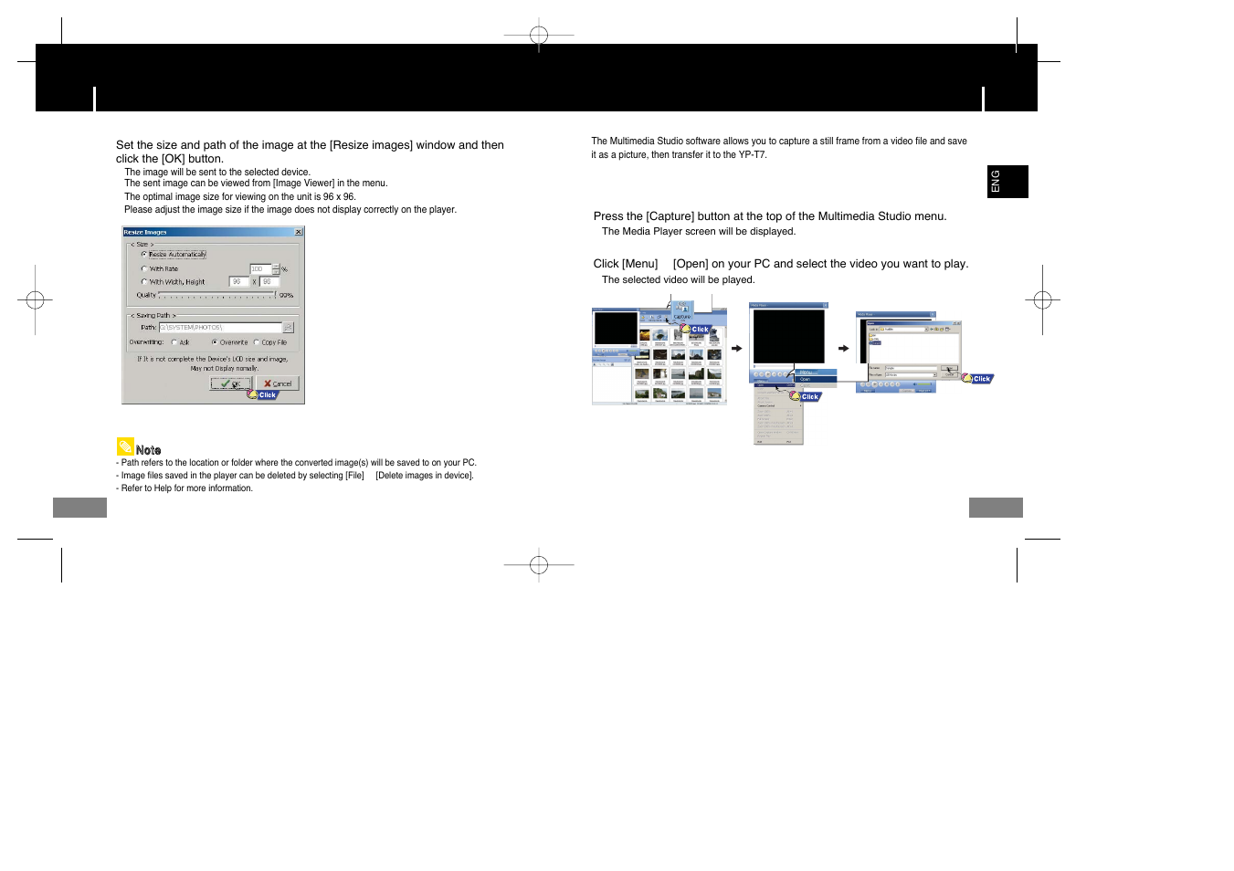 Using multimedia studio, Icapturing video 1 | Samsung YP-T7X-XAA User Manual | Page 19 / 42