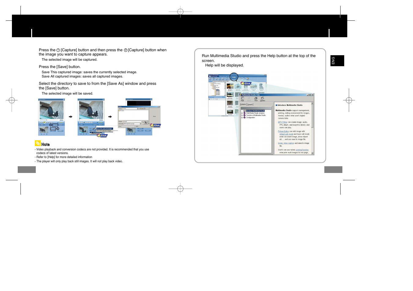 To view help on multimedia studio | Samsung YP-T7X-XAA User Manual | Page 20 / 42