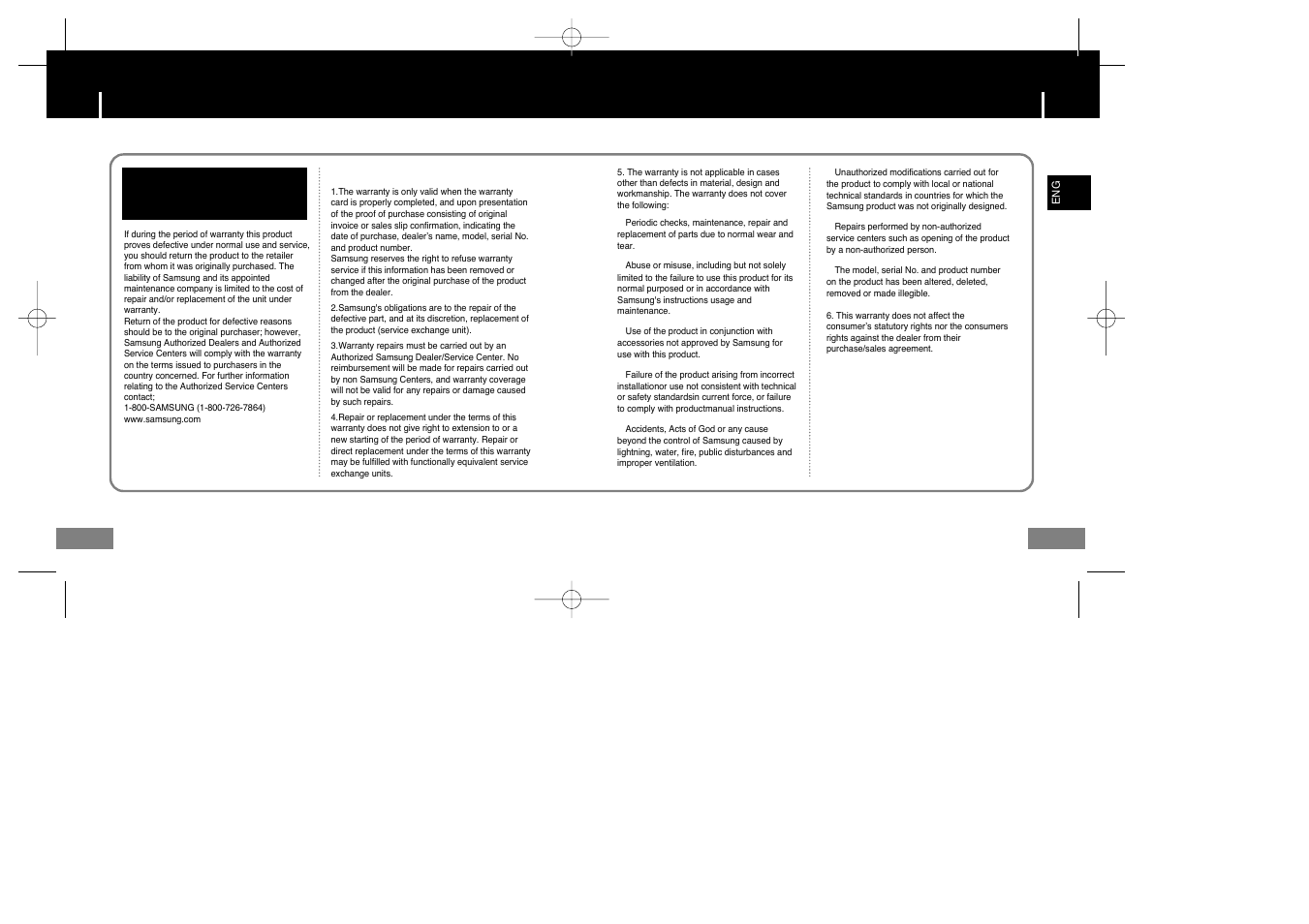 Warranty | Samsung YP-T7X-XAA User Manual | Page 41 / 42