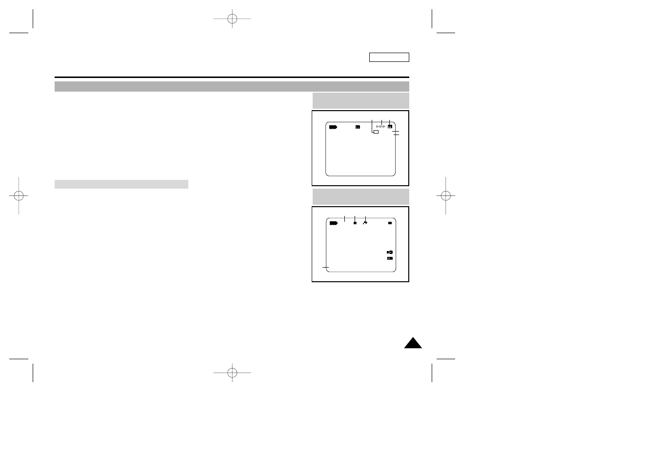 Getting to know your camcorder, Osd (on screen display in m.rec/m.play modes), Turning osd on/off | Turning the date/time on/off | Samsung SC-D27-XAA User Manual | Page 23 / 109