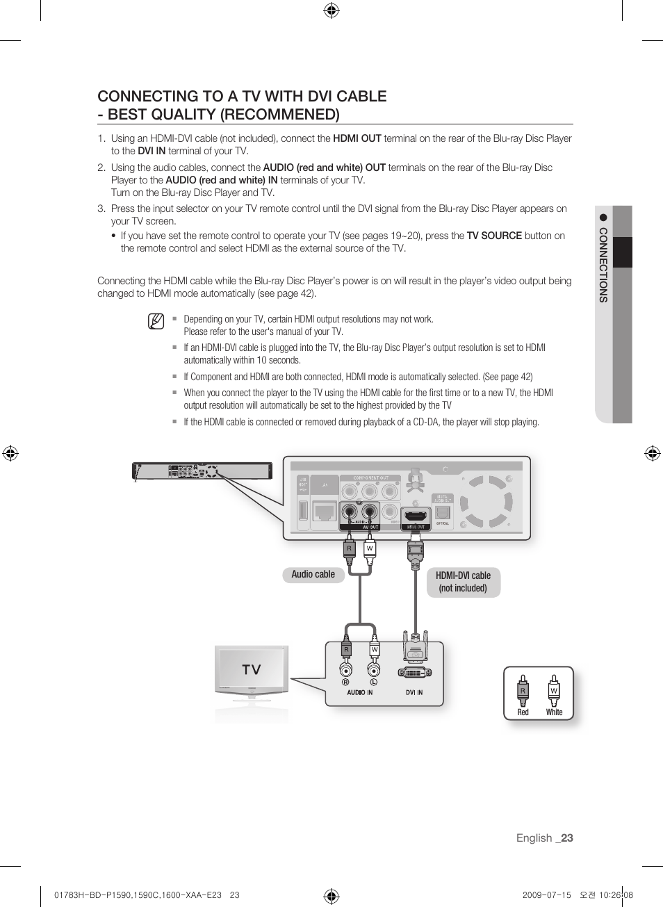 Samsung BD-P1600-XAA User Manual | Page 23 / 87