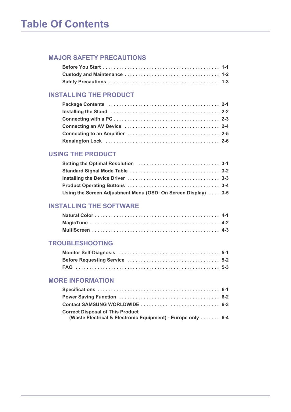 Samsung LS23WHUKFK-ZA User Manual | Page 2 / 45