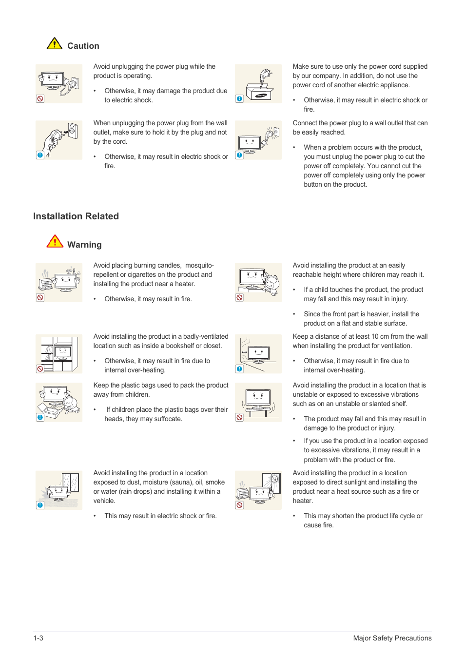Installation related | Samsung LS23WHUKFK-ZA User Manual | Page 6 / 45