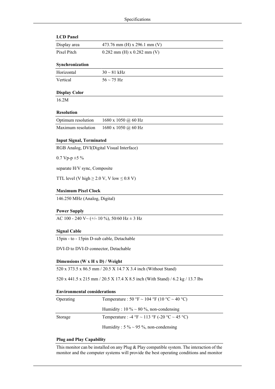 T220hd | Samsung LS22TDNSUVD-ZA User Manual | Page 76 / 88