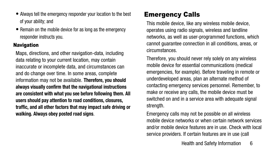 Emergency calls | Samsung SM-G900AZKZAIO User Manual | Page 13 / 19
