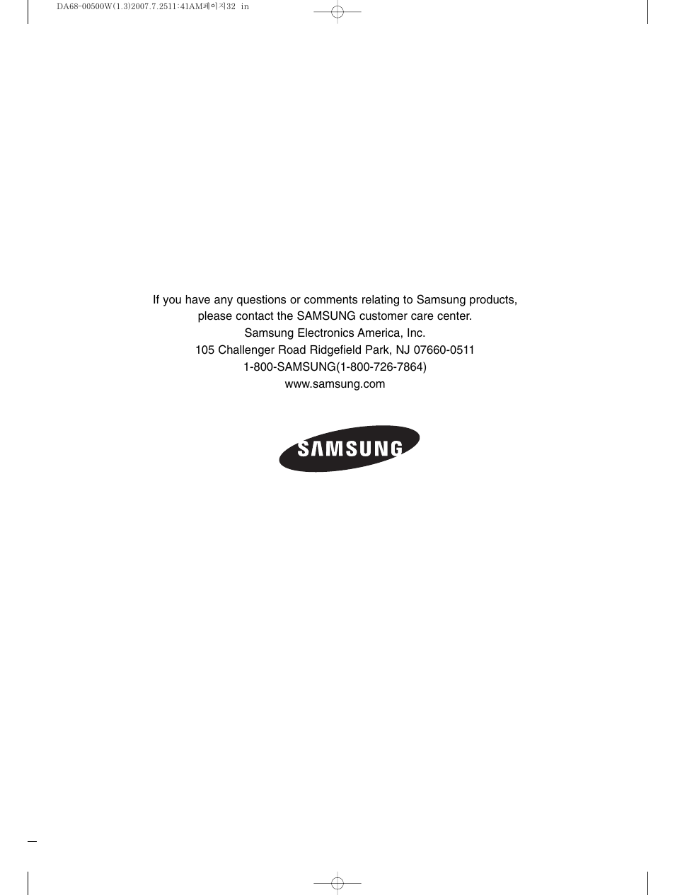 Samsung RS2777SL-XAA User Manual | Page 32 / 32