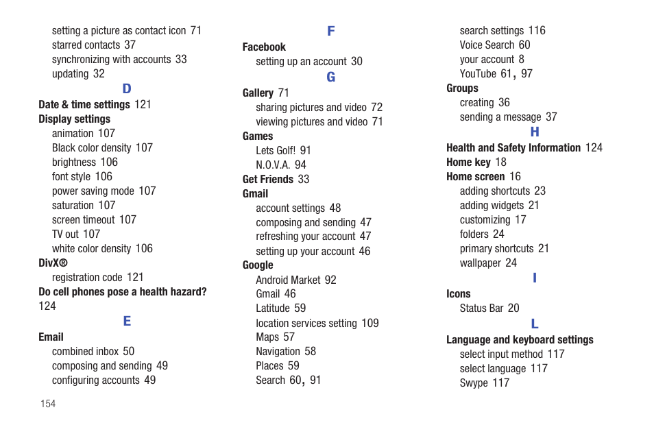 Samsung SCH-I800BKAVZW User Manual | Page 159 / 162