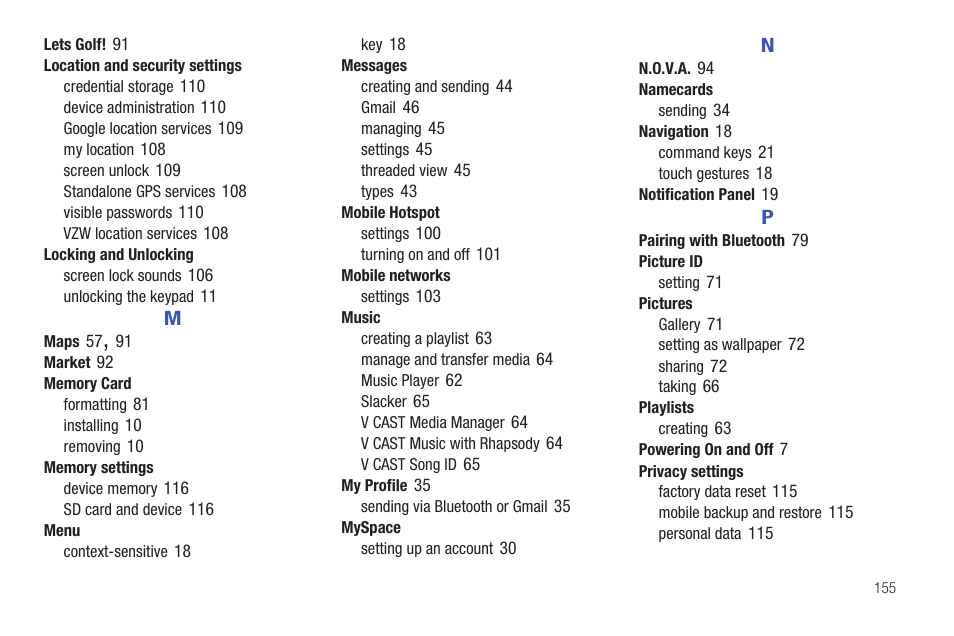 Samsung SCH-I800BKAVZW User Manual | Page 160 / 162