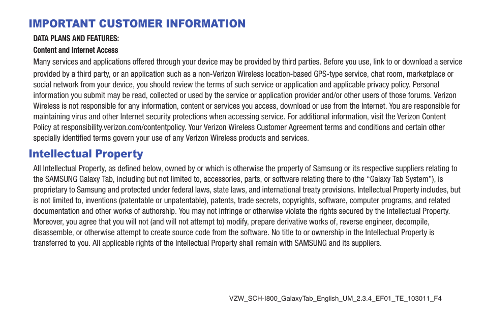 Samsung SCH-I800BKAVZW User Manual | Page 3 / 162