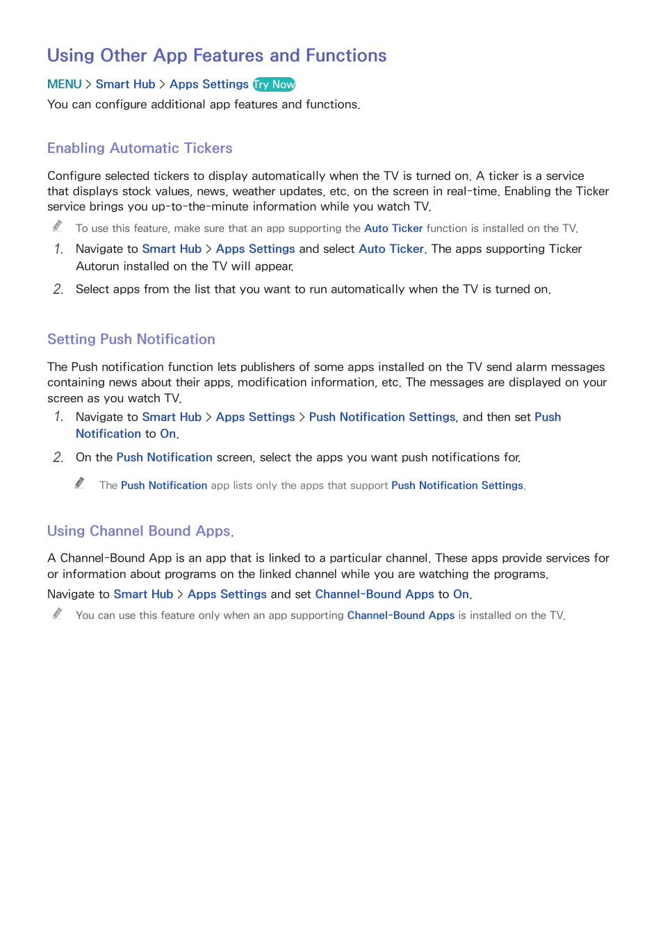 77 using other app features and functions, Using other app features and functions | Samsung UN32H5500AFXZA User Manual | Page 83 / 225