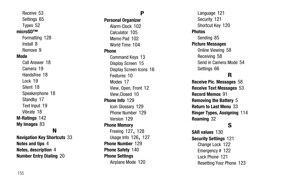 Samsung SEC-R470NBAUSC User Manual | Page 158 / 160