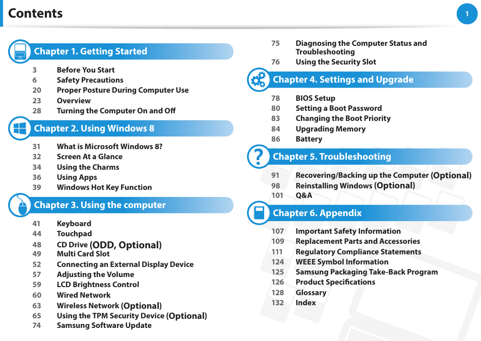 Samsung NP270E5E-K01US User Manual | Page 2 / 133