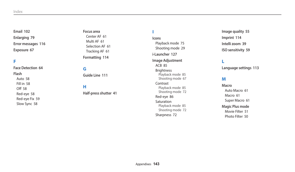 Samsung EC-WB1100BPRUS User Manual | Page 144 / 147