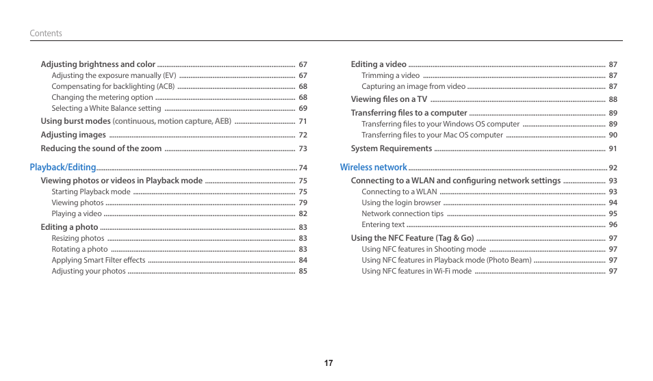 Samsung EC-WB1100BPRUS User Manual | Page 18 / 147