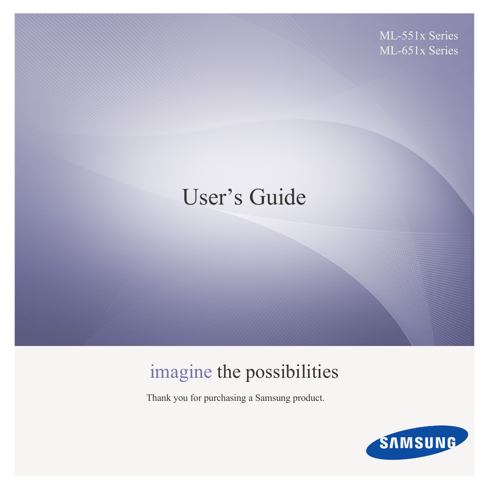 Samsung ML-6512ND-XAA User Manual | 130 pages