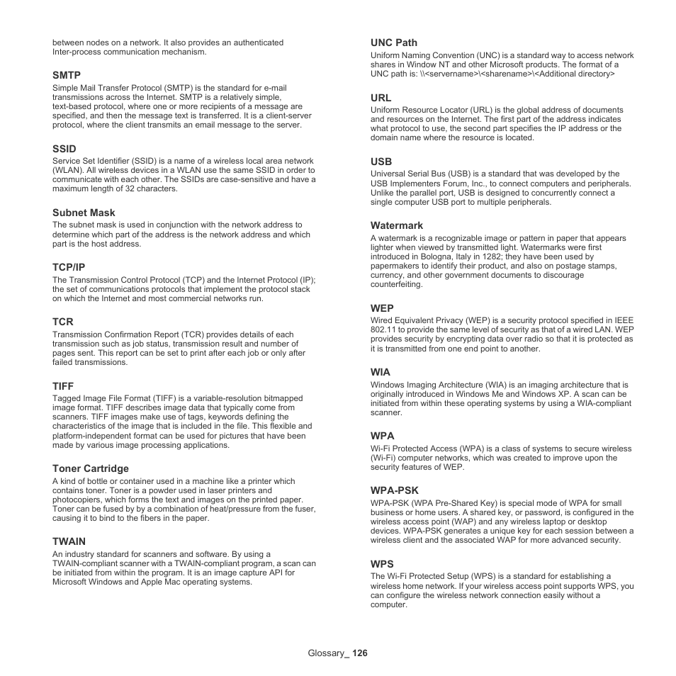 Samsung ML-6512ND-XAA User Manual | Page 126 / 130