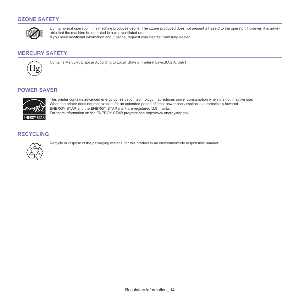 Samsung ML-6512ND-XAA User Manual | Page 14 / 130