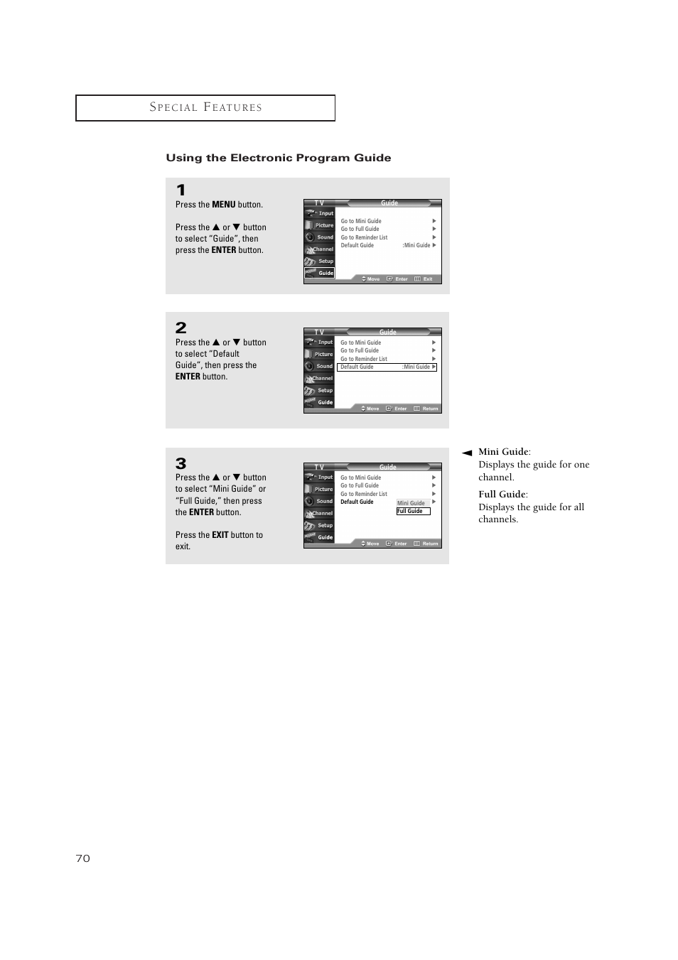 Samsung TSN3084WHDXXAA User Manual | Page 70 / 79