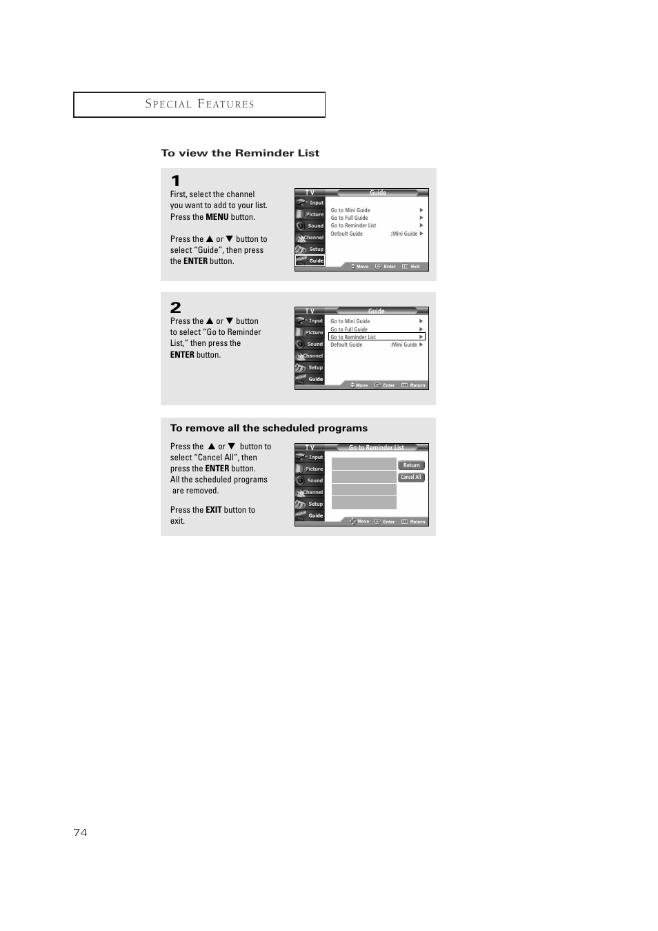 Samsung TSN3084WHDXXAA User Manual | Page 74 / 79