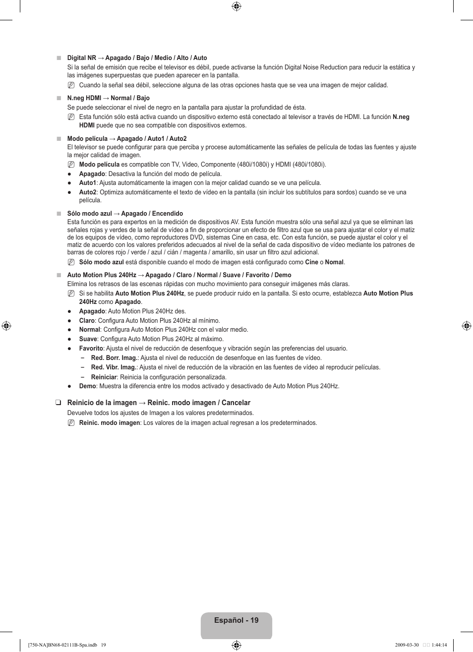 Samsung LN40B750U1FXZA User Manual | Page 125 / 290