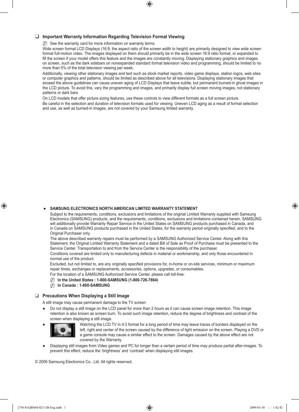 Samsung LN40B750U1FXZA User Manual | Page 2 / 290