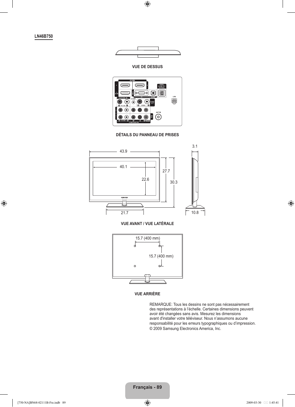 Samsung LN40B750U1FXZA User Manual | Page 288 / 290