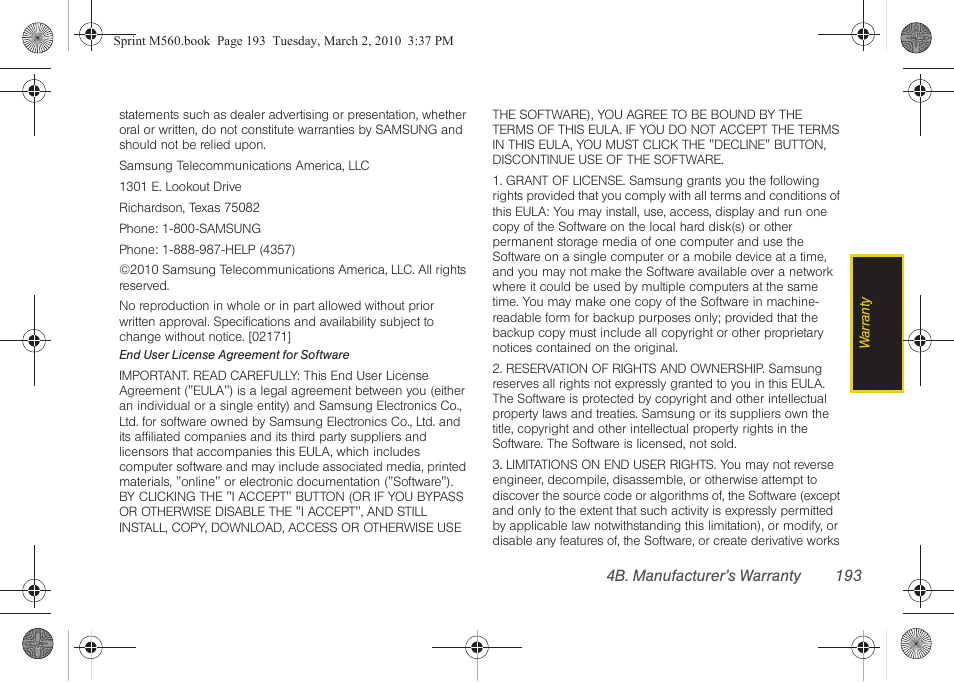 Samsung SPH-M560BLASPR User Manual | Page 209 / 222