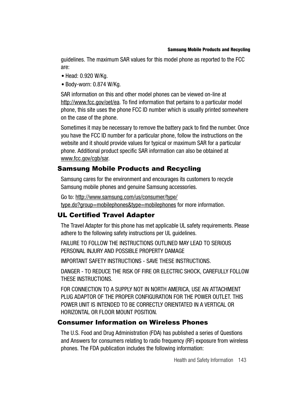 Samsung SGH-T439ZBATMB User Manual | Page 143 / 171