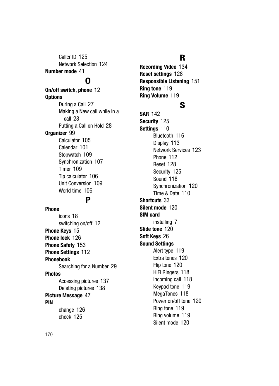 Samsung SGH-T439ZBATMB User Manual | Page 170 / 171