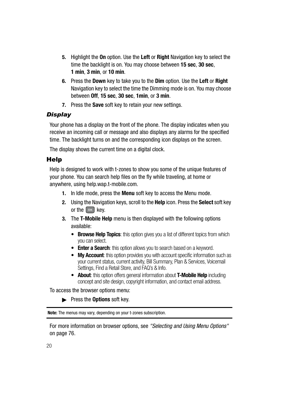 Samsung SGH-T439ZBATMB User Manual | Page 20 / 171