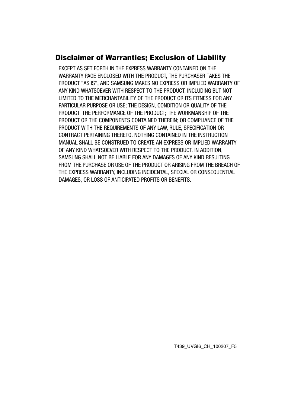 Disclaimer of warranties; exclusion of liability | Samsung SGH-T439ZBATMB User Manual | Page 3 / 171