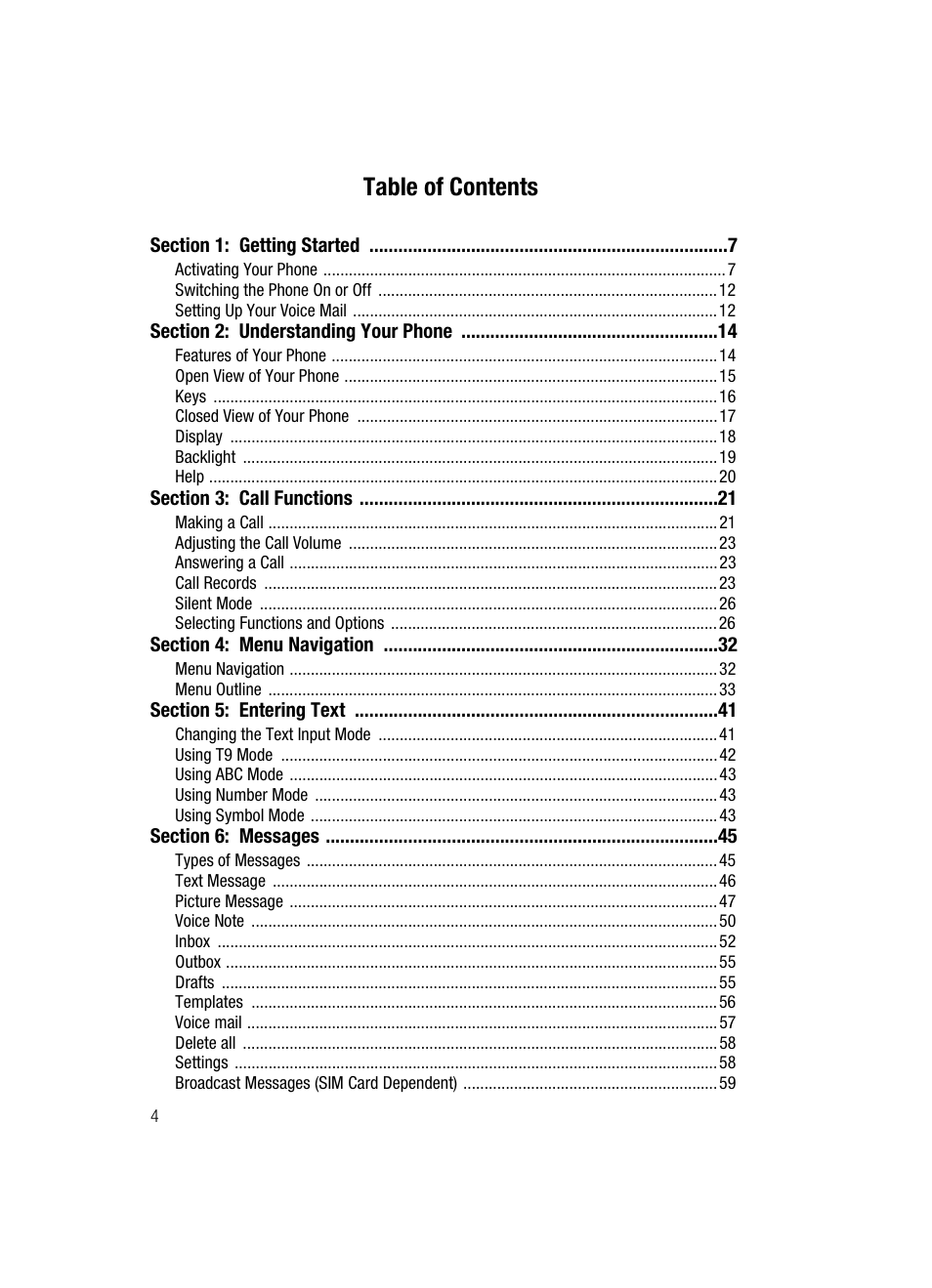 Samsung SGH-T439ZBATMB User Manual | Page 4 / 171