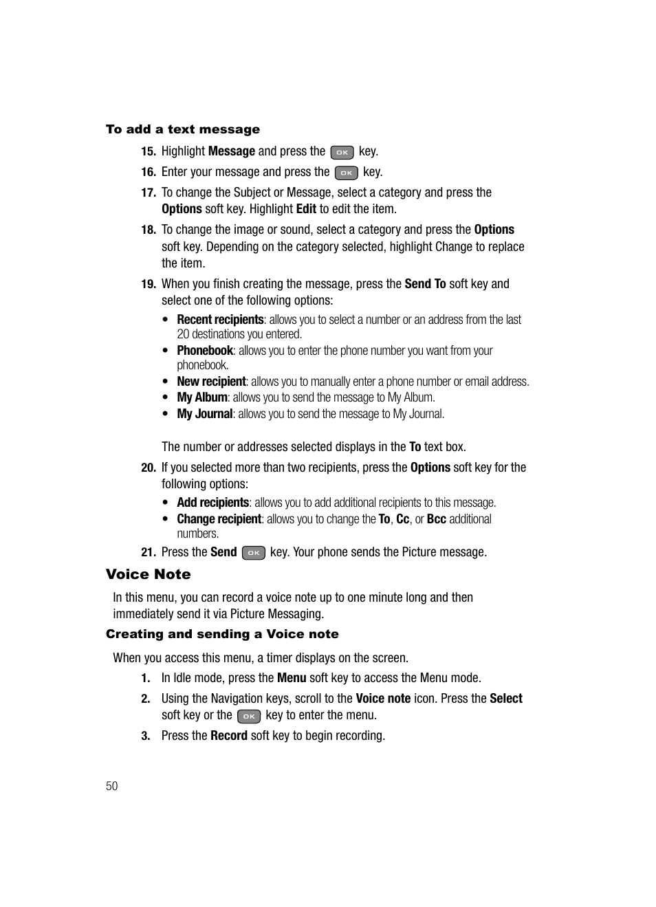 Samsung SGH-T439ZBATMB User Manual | Page 50 / 171