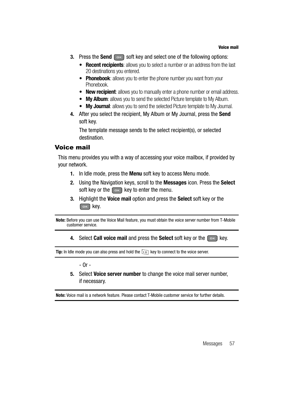 Samsung SGH-T439ZBATMB User Manual | Page 57 / 171