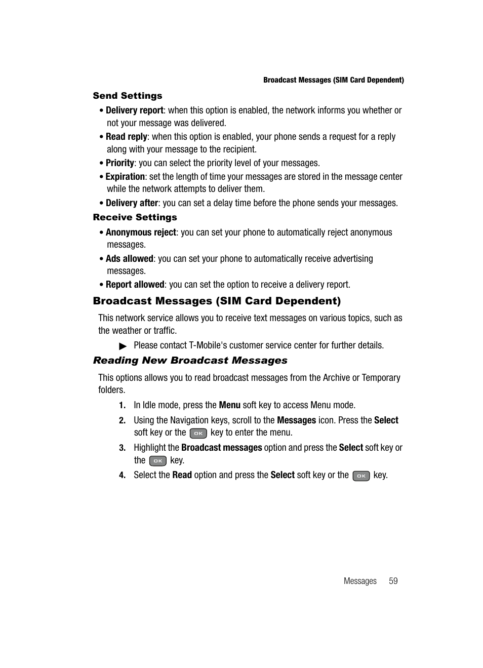 Samsung SGH-T439ZBATMB User Manual | Page 59 / 171