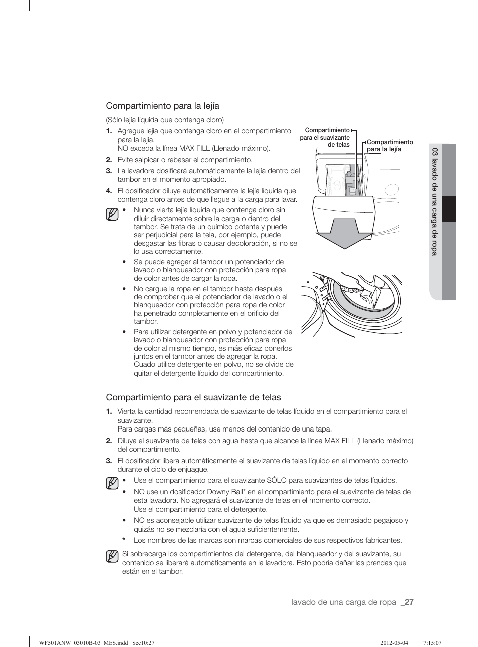 Samsung WF501ANW-XAA User Manual | Page 71 / 132