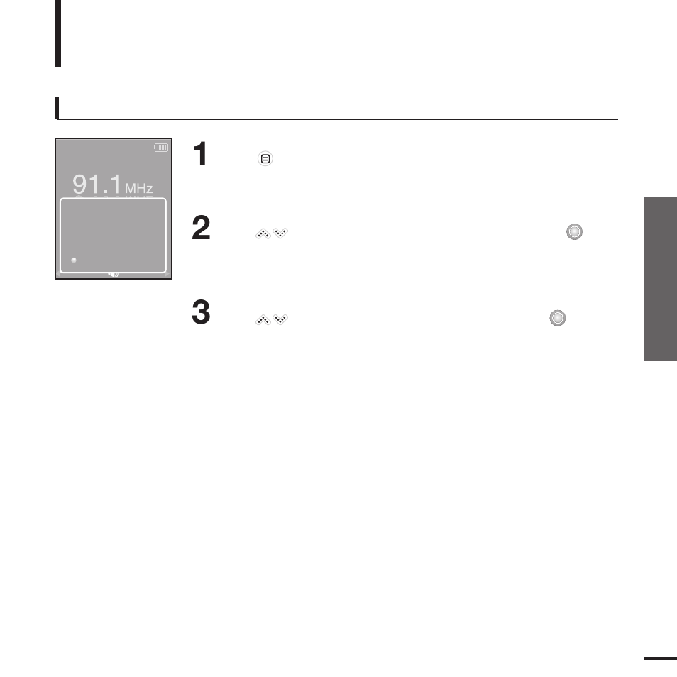 Setting fm radio | Samsung YP-K3JAB-XAA User Manual | Page 39 / 59