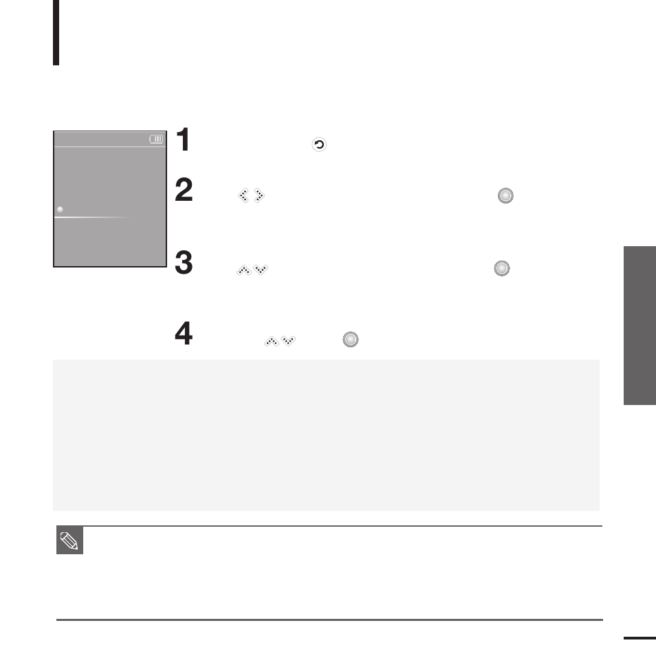 Setting the system | Samsung YP-K3JAB-XAA User Manual | Page 45 / 59