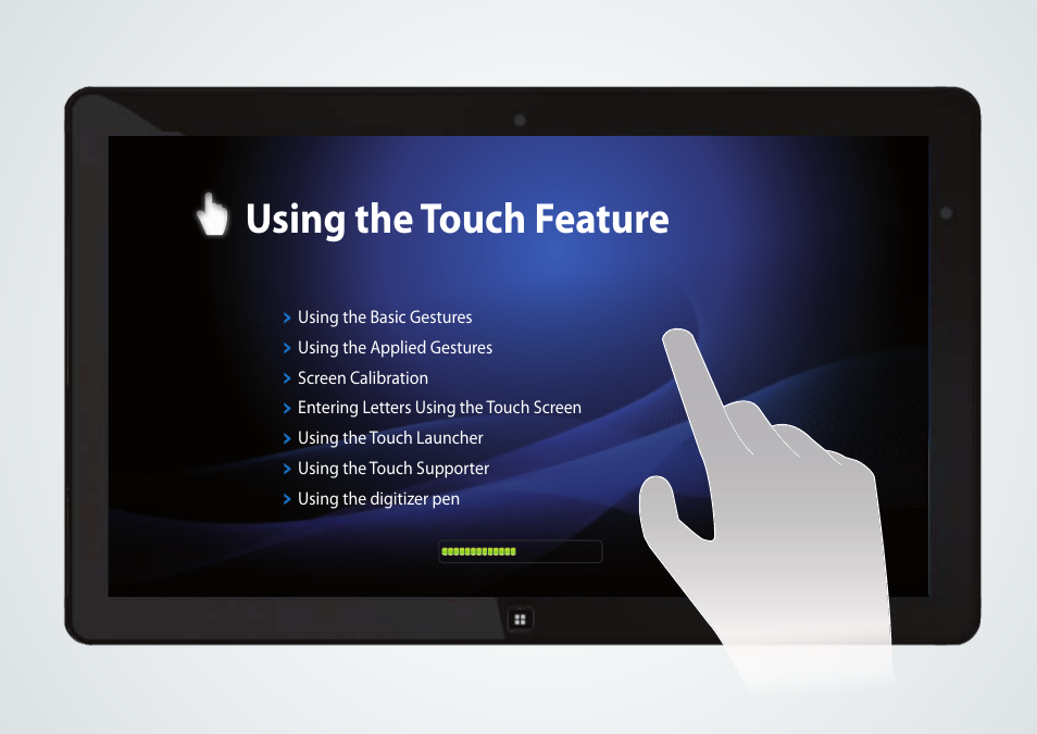 Using the touch feature | Samsung XE700T1A-A04US User Manual | Page 15 / 36