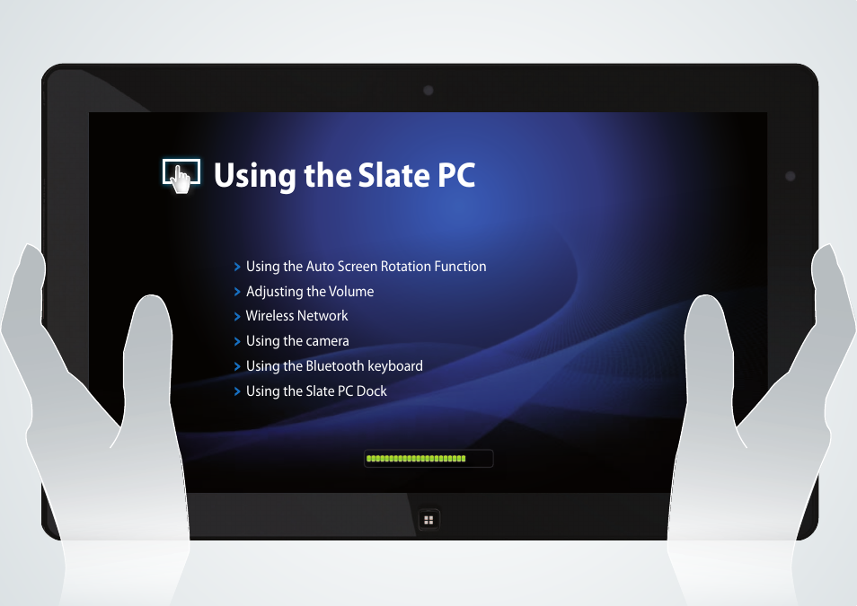 Using the slate pc, Using the, Slate pc | Samsung XE700T1A-A04US User Manual | Page 27 / 36