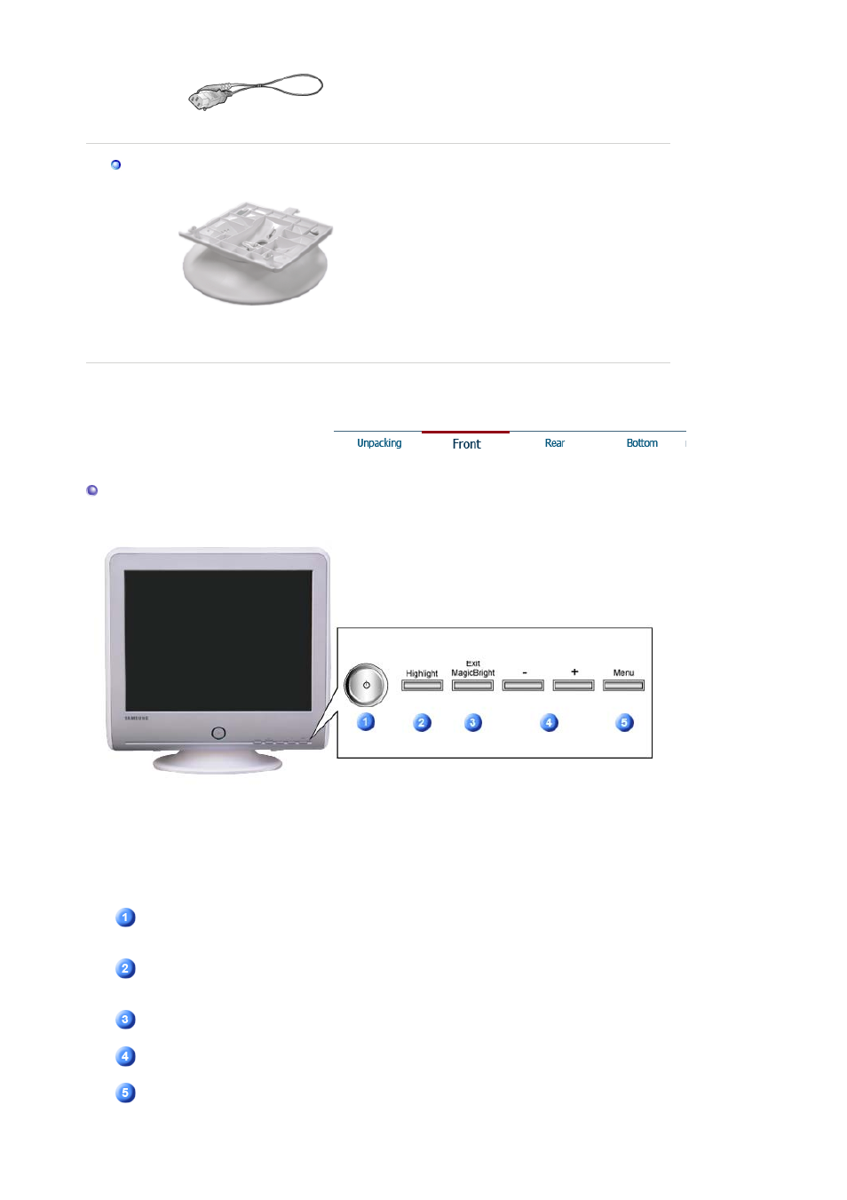 Front | Samsung KS17CNKWH-XAZ User Manual | Page 10 / 67