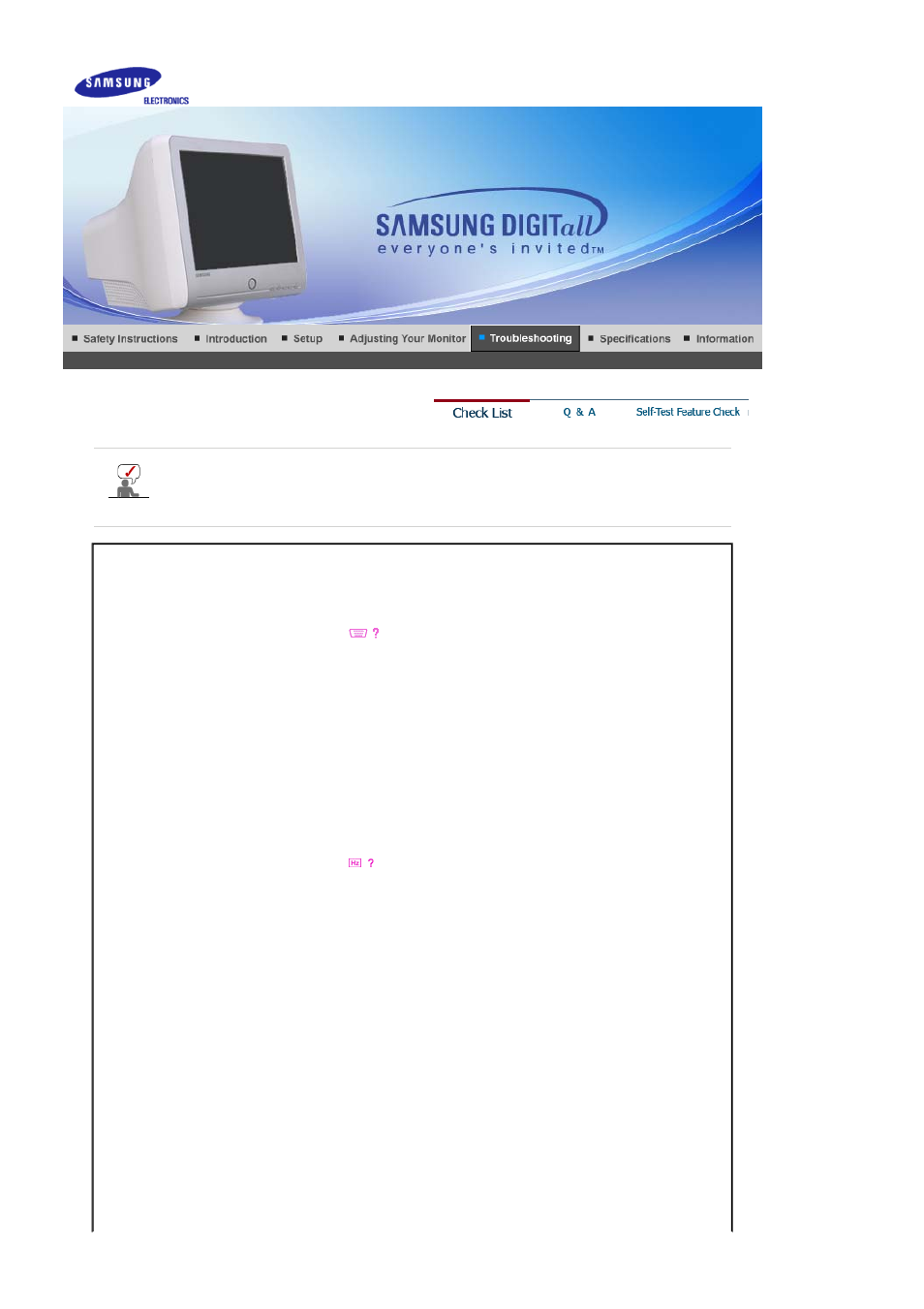 Troubleshooting, Check list | Samsung KS17CNKWH-XAZ User Manual | Page 54 / 67