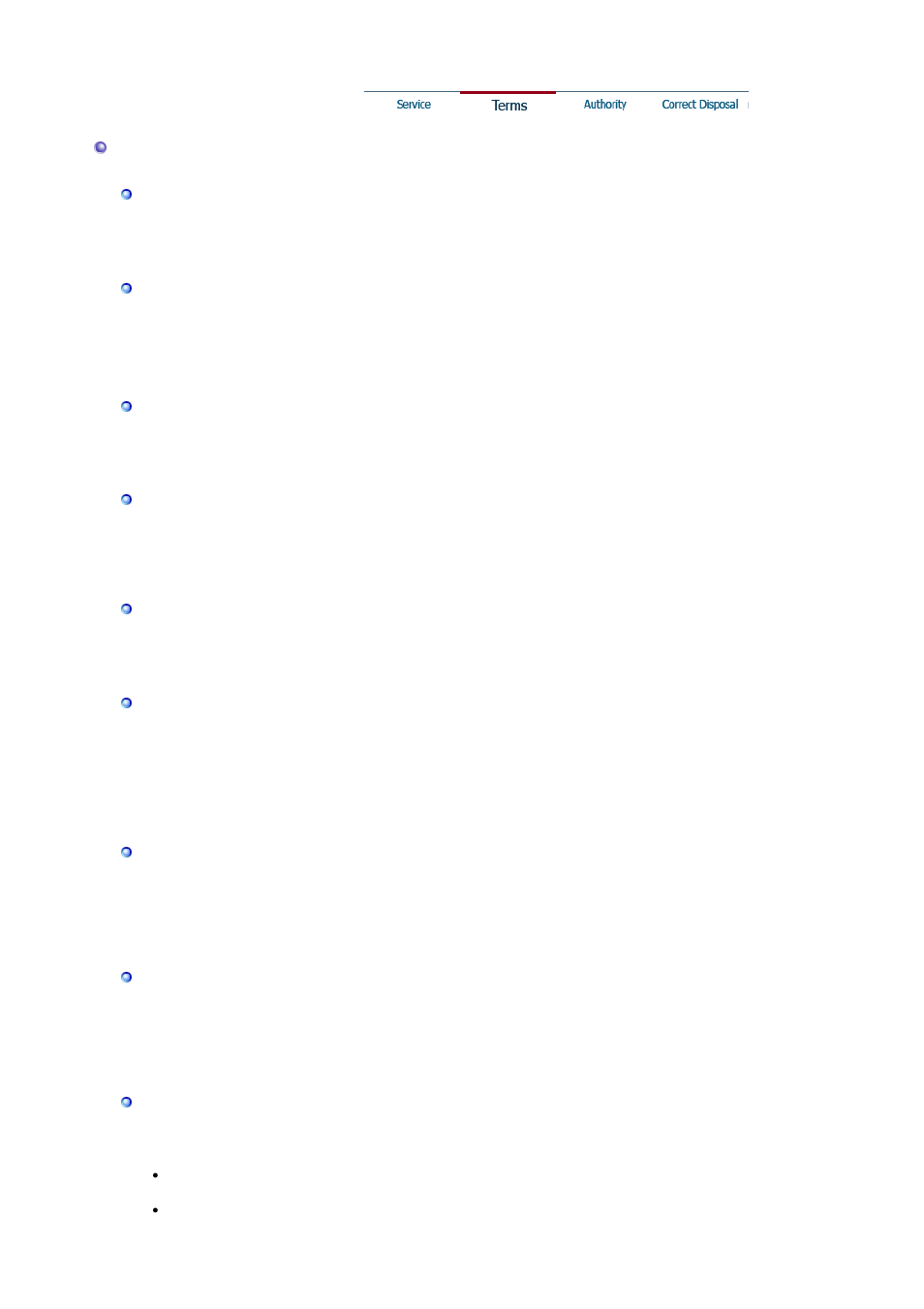 Authority | Samsung KS17CNKWH-XAZ User Manual | Page 65 / 67