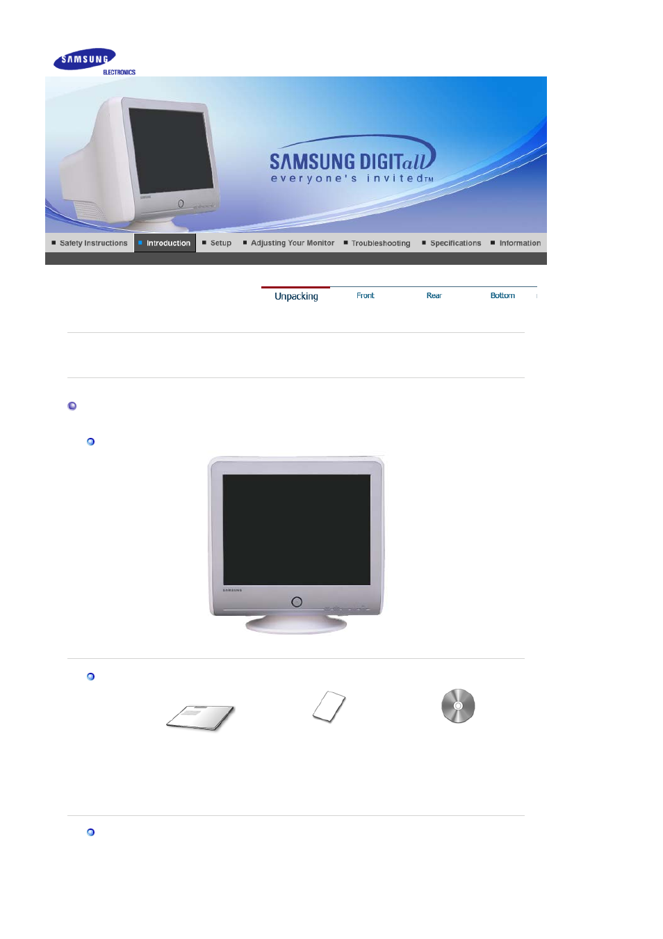 Introduction, Unpacking | Samsung KS17CNKWH-XAZ User Manual | Page 9 / 67